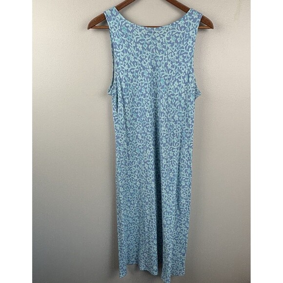 Sigrid Olsen Sport Blue Floral Shift Medium Dress Tennis Pickleball Athleisure - Picture 6 of 8